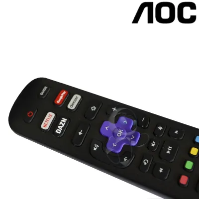 CONTROLE REMOTO AOC ROKU RC-NWD0239R NETFLIX | GOOGLE PLAY | DAZN | DEEZER
