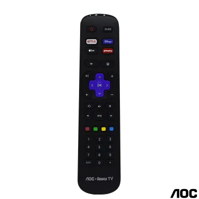 CONTROLE REMOTO AOC ROKU TV RC-NWIR3226001279 50U6125/78G NETFLIX / DISNEY+ / GLOBOPLAY / APPLETV+