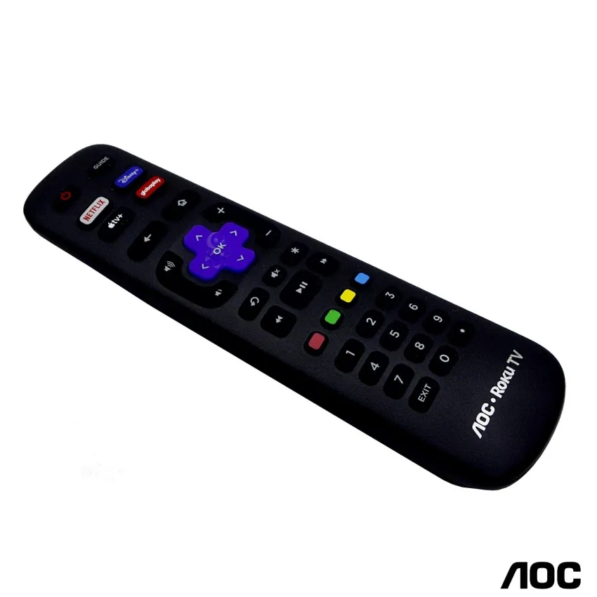 CONTROLE REMOTO AOC ROKU TV RC-NWIR3226001279 50U6125/78G NETFLIX / DISNEY+ / GLOBOPLAY / APPLETV+