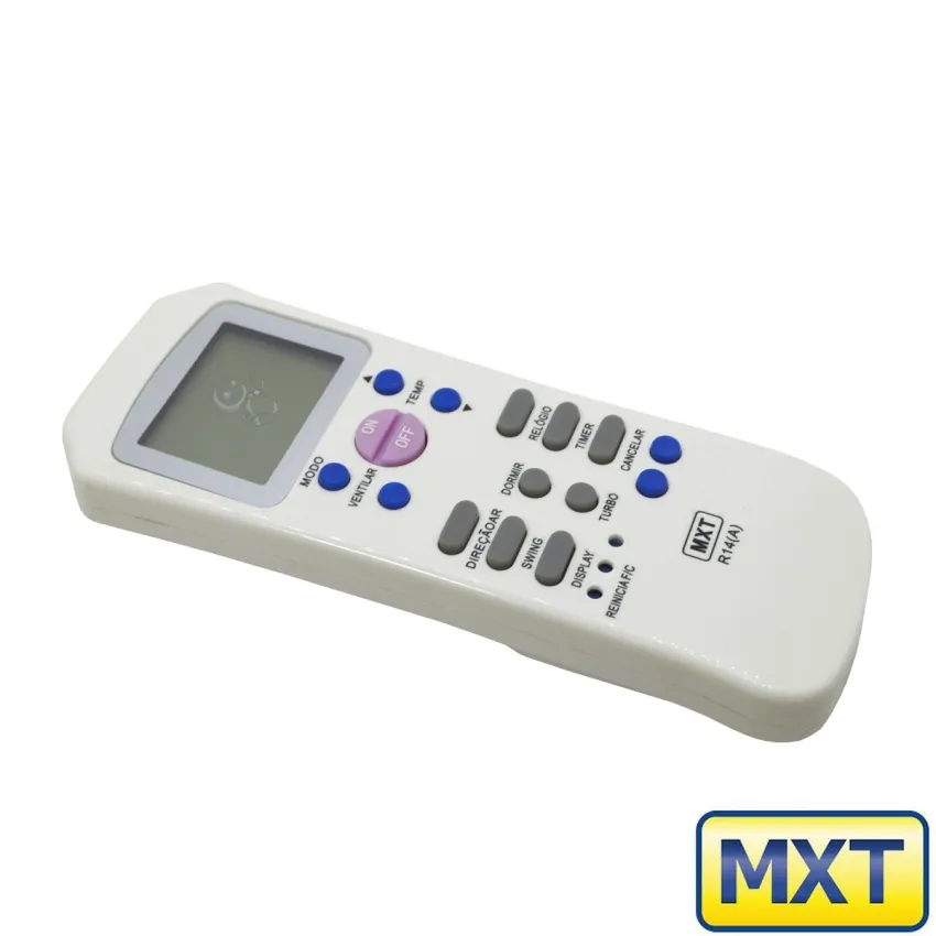 CONTROLE REMOTO PARA AR CONDICIONADO SPLIT CARRIER ADMIRAL R14(A)