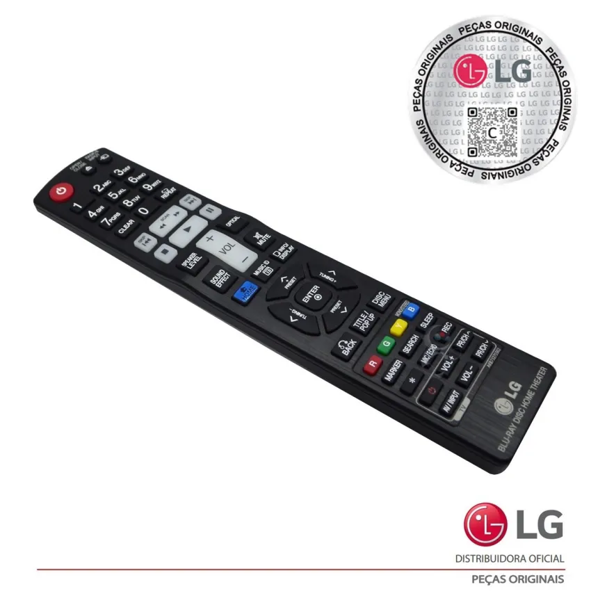 CONTROLE REMOTO LG HB906 HB-906 HB806 HB-806 BLU-RAY AKB73275501 AKB73275502