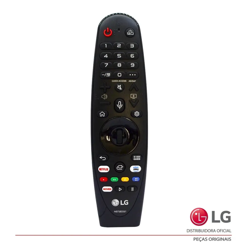 CONTROLE REMOTO MAGIC LG ATALHOS: NETFLIX | PRIME VÍDEO | AN-MR20GA MR20GA AKB75855501 AKB75855505 EBX64329206| ORIGINAL