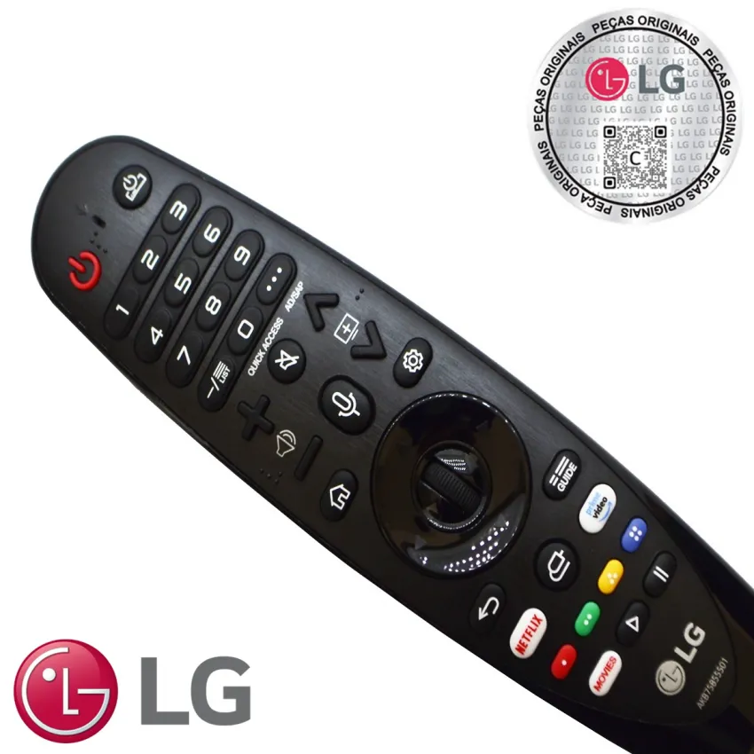 CONTROLE REMOTO MAGIC LG ATALHOS: NETFLIX | PRIME VÍDEO | AN-MR20GA MR20GA AKB75855501 AKB75855505 EBX64329206| ORIGINAL