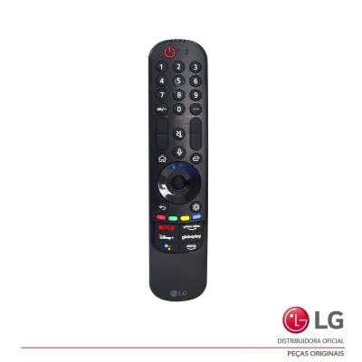 Controle Remoto Magic Lg An-Mr22 An-Mr22ga Netflix | Prime Video | Disney+ Globoplay EBX64334909 AKB76040003 AKB76039903