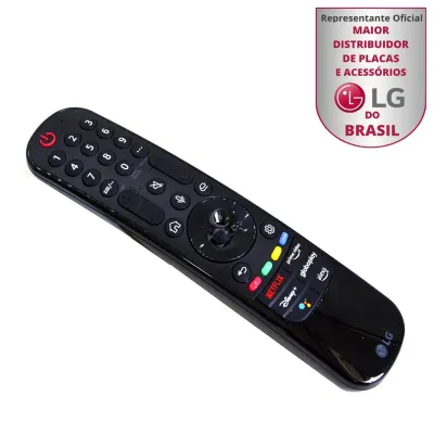 Controle Remoto Magic Lg An-Mr22 An-Mr22ga Netflix | Prime Video | Disney+ Globoplay EBX64334909 AKB76040003 AKB76039903