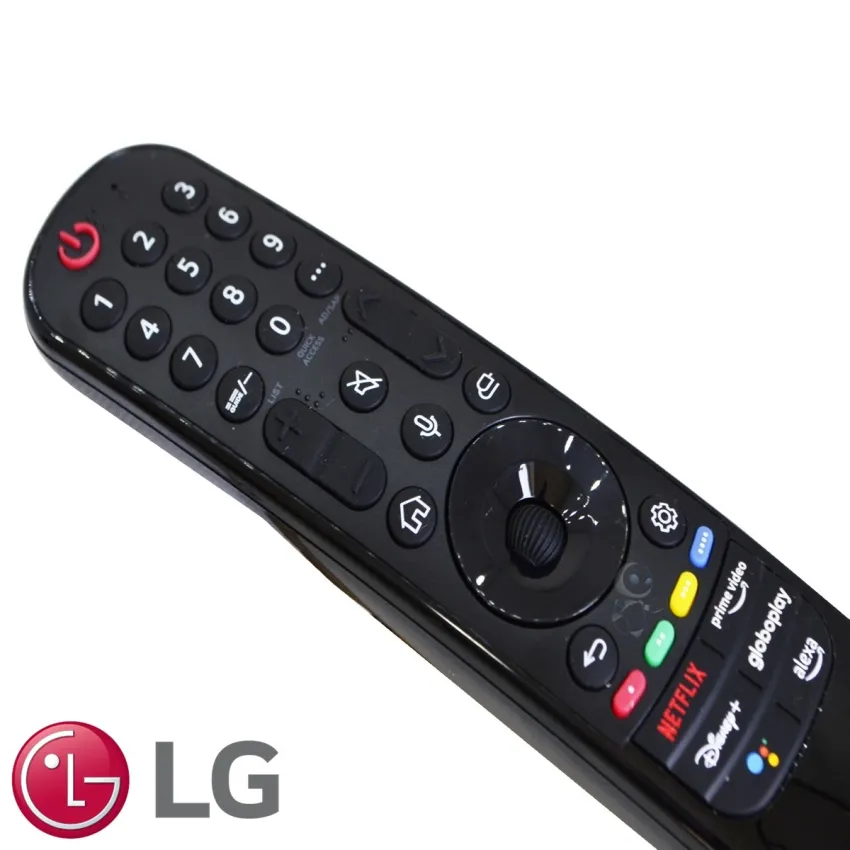 Controle Remoto Magic Lg An-Mr22 An-Mr22ga Netflix | Prime Video | Disney+ Globoplay EBX64334909 AKB76040003 AKB76039903