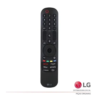 CONTROLE REMOTO LG AN-MR23GA MR23 ATALHOS: NETFLIX | PRIME VIDEO | DISNEY+ | GLOBOPLAY | LG CHANNELS | ALEXA AKB76043204