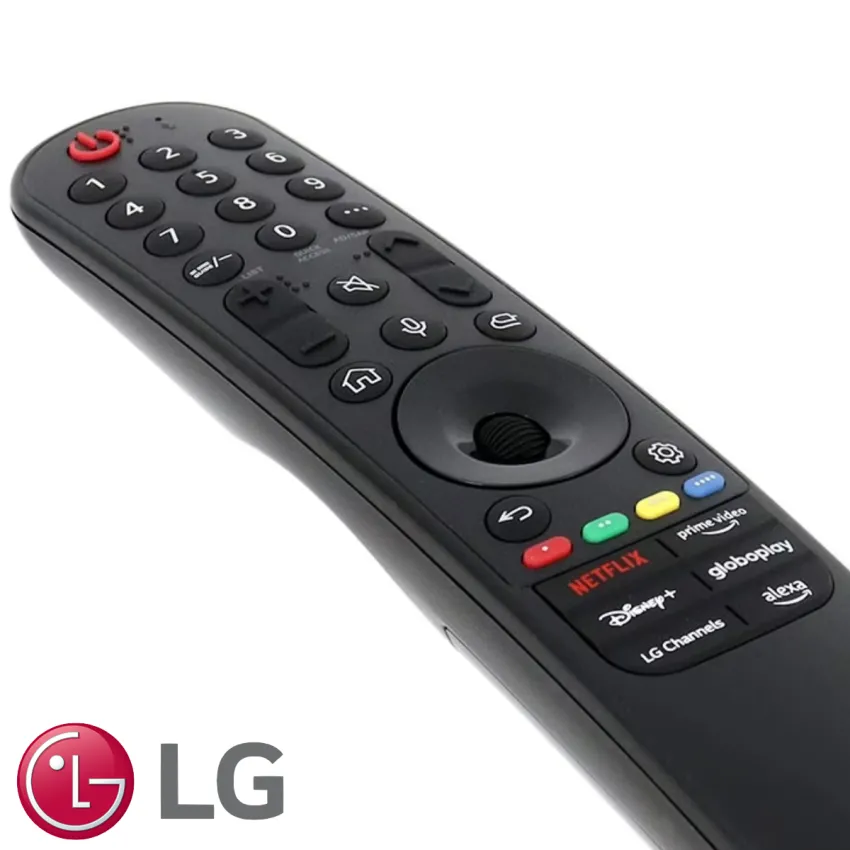 CONTROLE REMOTO LG AN-MR23GA MR23 ATALHOS: NETFLIX | PRIME VIDEO | DISNEY+ | GLOBOPLAY | LG CHANNELS | ALEXA AKB76043204
