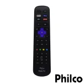 CONTROLE REMOTO PHILCO ROKU TV RC-NWIR3226001280 NETFLIX / DISNEY+ / GLOBO PLAY / APPLE TV+