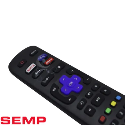CONTROLE REMOTO SEMP ROKU TV RC-NWIR3226001290 NETFLIX / DISNEY+ / APPLETV+ / GLOBOPLAY