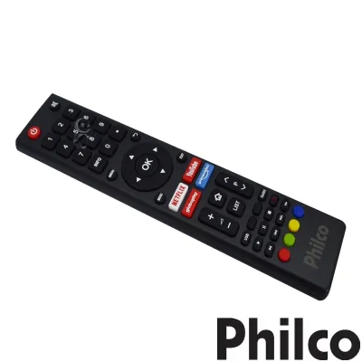 CONTROLE REMOTO PHILCO SMART **ATALHOS: NETFLIX / YOUTUBE / GLOBOPLAY / PRIME VÍDEO**