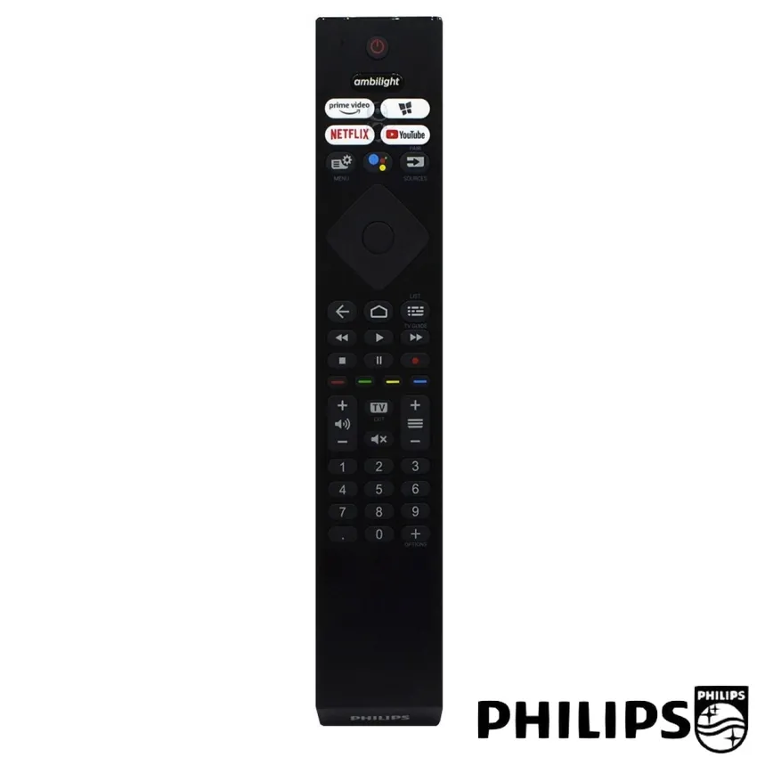 CONTROLE REMOTO PHILIPS PRIME VIDEO / NETFLIX / YOUTUBE / AMBILIGHT 398GM08BEPHN0006HT