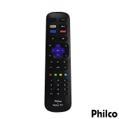 CONTROLE REMOTO PHILCO ROKU TV RC-NWIR3026000082 NETFLIX / PRIME VIDEO / GLOBO PLAY / APPLE TV+