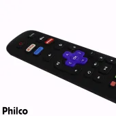 CONTROLE REMOTO PHILCO ROKU TV RC-NWIR3026000082 NETFLIX / PRIME VIDEO / GLOBO PLAY / APPLE TV+