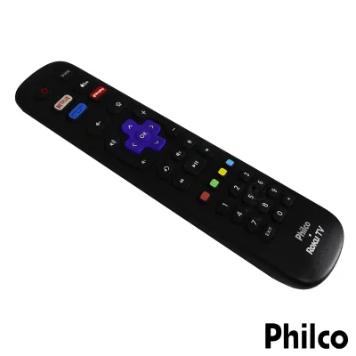 CONTROLE REMOTO PHILCO ROKU TV RC-NWIR3026000082 NETFLIX / PRIME VIDEO / GLOBO PLAY / APPLE TV+