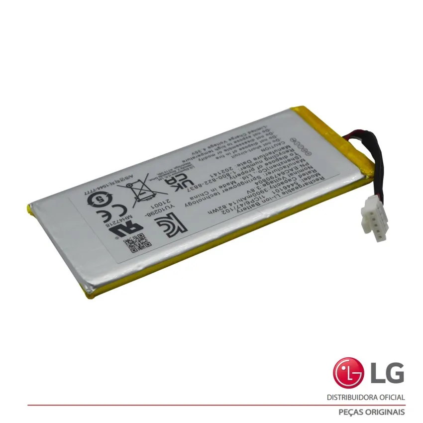 BATERIA RECARREGAVEL LG 3.900mAh 14.82Wh 3.8V DXG5QGR PL5 PL5W XG5QBK EAC63558705 EAC64790804