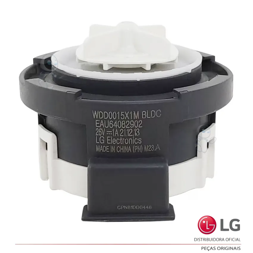 ELETROBOMBA / BOMBA DE DRENAGEM LAVA E SECA LG 26V CV3011WG4 CV5010TS4 - EAU64082902