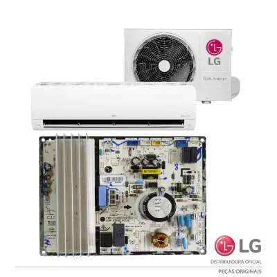 PLACA CONDENSADORA LG DUAL INVERTER S4UQ09WA5WB S4UW09WA51A S4UW09WA5WA EBR82870714 EAX66705401