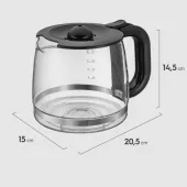 JARRA DE VIDRO PARA CAFETEIRA ELECTROLUX | MODELO: LOVE YOUR DAY CMM20 | CAPACIDADE: 1,5L  | A09631001