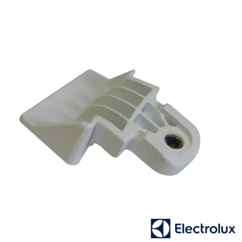 FIXADOR / SUPORTE DO PUXADOR DA PORTA REFRIGERADOR DB52 DB53 IB52 IB53 TF51 TF52 ELECTROLUX | COR: BRANCO | A07412401