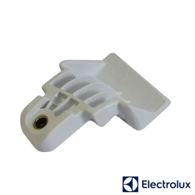 FIXADOR / SUPORTE DO PUXADOR DA PORTA REFRIGERADOR DB52 DB53 IB52 IB53 TF51 TF52 ELECTROLUX | COR: BRANCO | A07412401