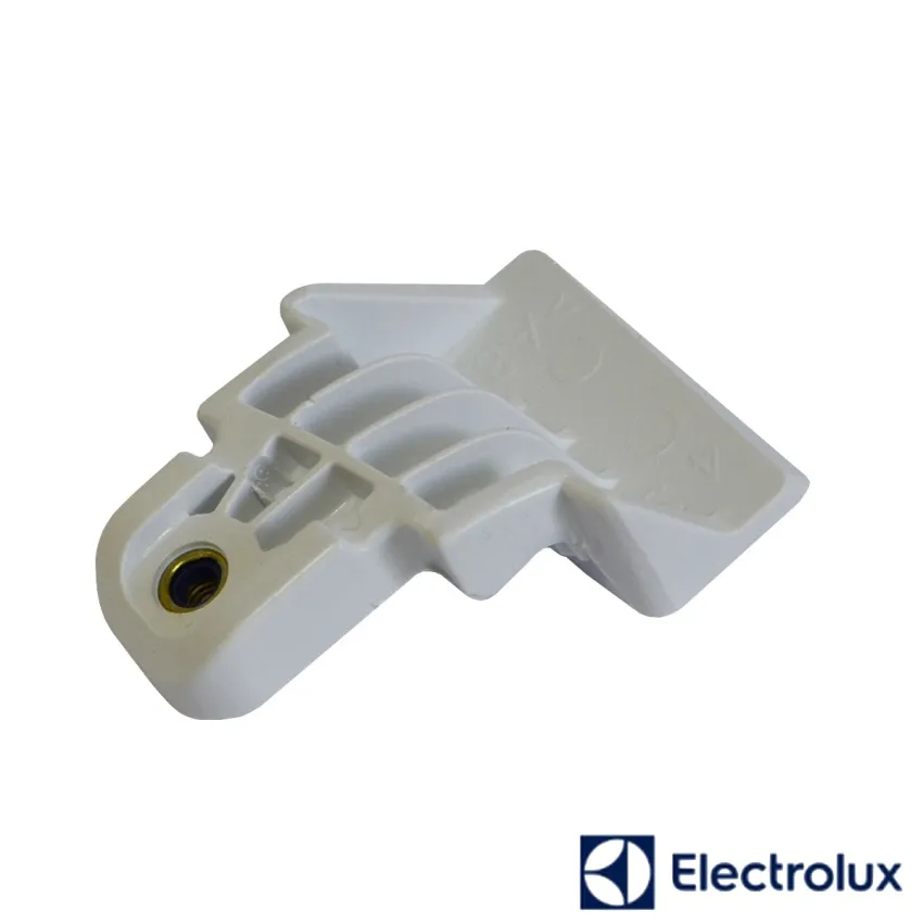 FIXADOR / SUPORTE DO PUXADOR DA PORTA REFRIGERADOR DB52 DB53 IB52 IB53 TF51 TF52 ELECTROLUX | COR: BRANCO | A07412401