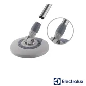 MOP MENALUX ELECTROLUX GIRATÓRIO COM CESTO INOX E REFIL EXTRA DE MICROFIBRA | CAPACIDADE: 6,5L | BRANCO | A23072301