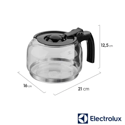 JARRA DE VIDRO COMPLETA PARA CAFETEIRA ELECTROLUX CME11 1,25L | A07682801