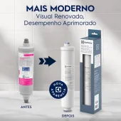 FILTRO DE ÁGUA ELECTROLUX EXTERNO PARA REFRIGERADOR SIDE BY SIDE SH70B SH70X SH72B SH72X SH78X SS72B SS72X | A07672301 