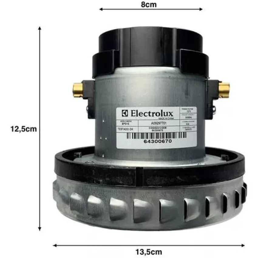 MOTOR COM TERMOSTATO ASPIRADOR DE PÓ ELECTROLUX FLEXN BPS1S 1000W 127V  | A12556901