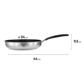 FRIGIDEIRA ELECTROLUX INOX COM REVESTIMENTO ANTIADERENTE PRATEADO E PRETO 24CM | A21257101 
