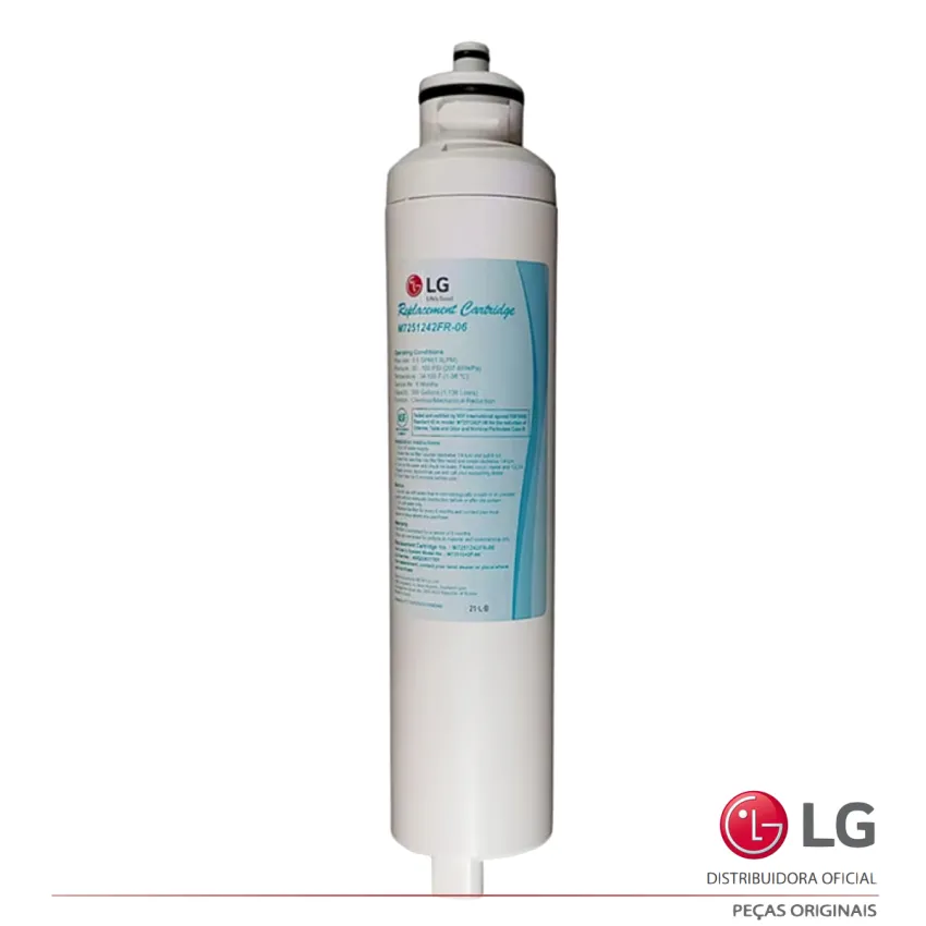 FILTRO DE ÁGUA LG REFRIGERADOR SIDE BY SIDE M7251242FR-06 ADQ32617703 NOVO | ORIGINAL