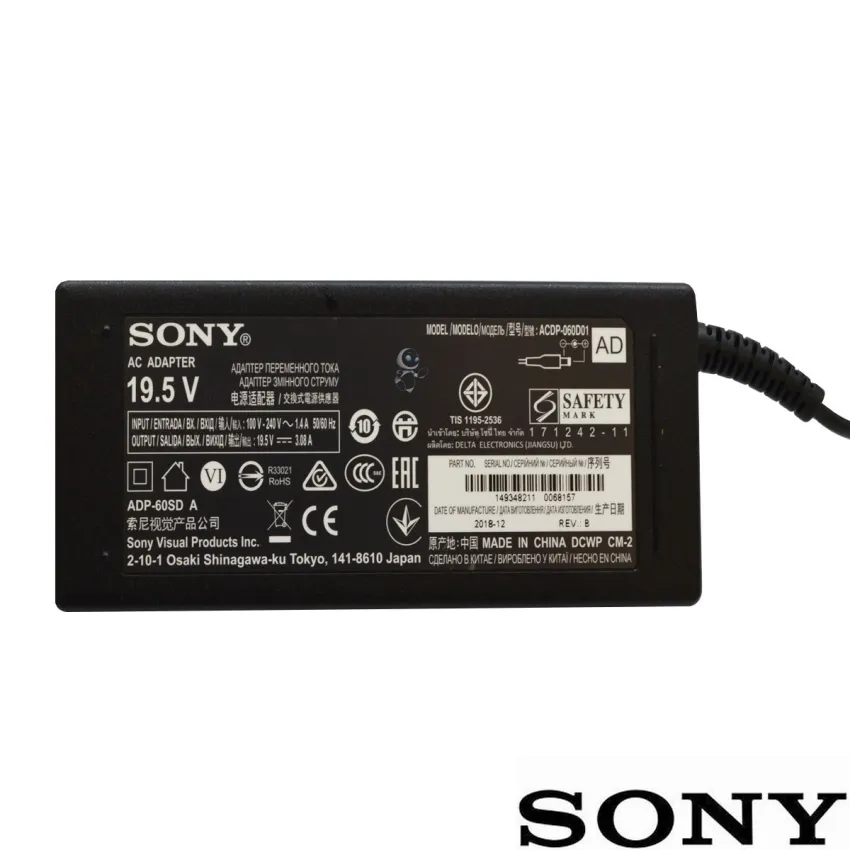 Fonte Externa Sony Original 19,5v 3,08a Acdp-060d01 Kdl-32w655d - NF
