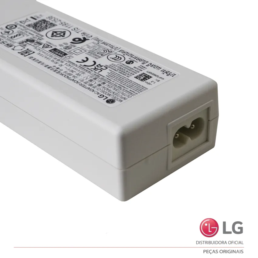 FONTE EXTERNA LG DA-65F19 19V - 3.42A QP5W EAY62990924 | COR: BRANCO | ORIGINAL