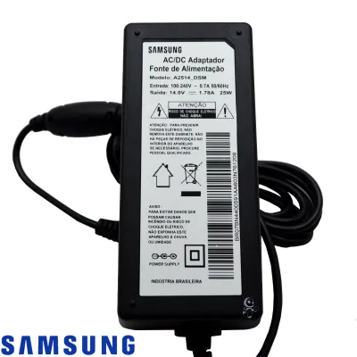 FONTE EXTERNA SAMSUNG A2514_KSM 14V - 1.78A 25W S19C300F S20C300FL S22C300F S23C550H