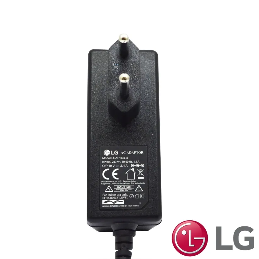 FONTE EXTERNA ORIGINAL LG LCAP16B-B 100 - 240V 19V = 2.1A