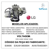 BOMBA DE DRENAGEM DUPLA LAVA E SECA LG 220V S3006 NAS106F1WBR WD-C1485ADA WD-W1485ADA WD11EP6A 5859ER1002S AHA75453301