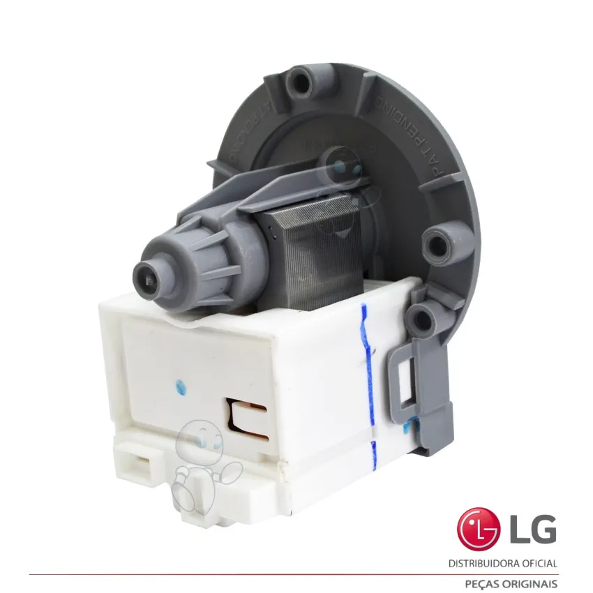 ELETROBOMBA / BOMBA DE DRENAGEM LG LAVA E SECA BPX2-57L 220V 35W EAU62263304 EAU61383504 - ORIGINAL