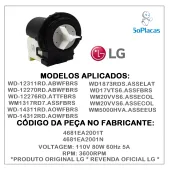 ELETROBOMBA / MOTOR DA BOMBA DE DRENAGEM LG 120V 80W  LAVA E SECA  4681EA2001T