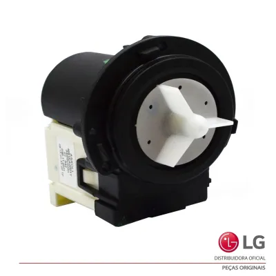 ELETROBOMBA / MOTOR DA BOMBA DE DRENAGEM LG 120V 80W  LAVA E SECA  4681EA2001T