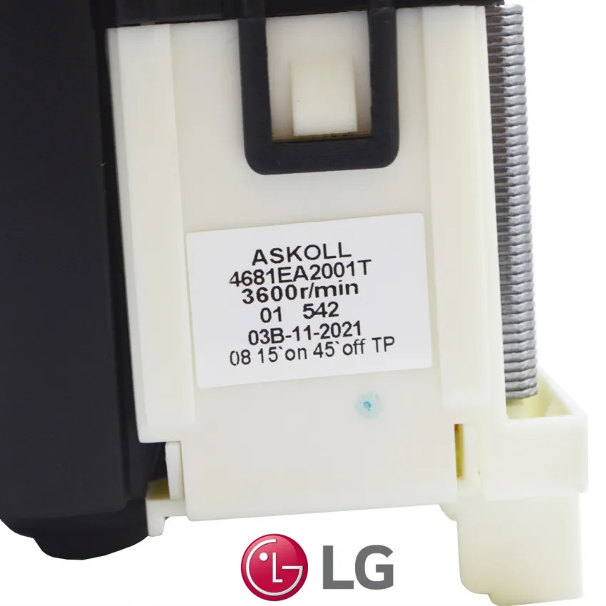 ELETROBOMBA / MOTOR DA BOMBA DE DRENAGEM LG 120V 80W  LAVA E SECA  4681EA2001T