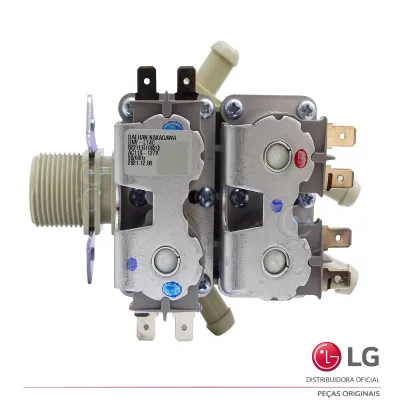 VALVULA DE ENTRADA ÁGUA 4 VIAS LAVA E SECA 110V LG WD-1250ARD WD-1250ERD WD-S12MPAC 5221ER1002C