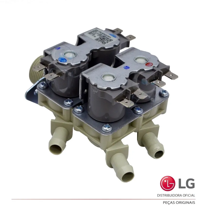VALVULA DE ENTRADA ÁGUA 4 VIAS LAVA E SECA 110V LG WD-1250ARD WD-1250ERD WD-S12MPAC 5221ER1002C