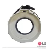 TAMBOR FRONTAL DO CESTO COMPLETO LAVA E SECA LG CV9011EC4 CV9011EC4A ACQ90597903 | ORIGINAL
