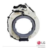 TAMBOR FRONTAL DO CESTO COMPLETO LAVA E SECA LG CV9011EC4 CV9011EC4A ACQ90597903 | ORIGINAL