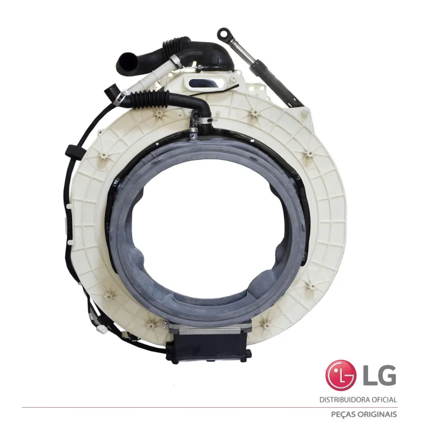 TAMBOR FRONTAL DO CESTO COMPLETO LAVA E SECA LG CV9011EC4 CV9011EC4A ACQ90597903 | ORIGINAL