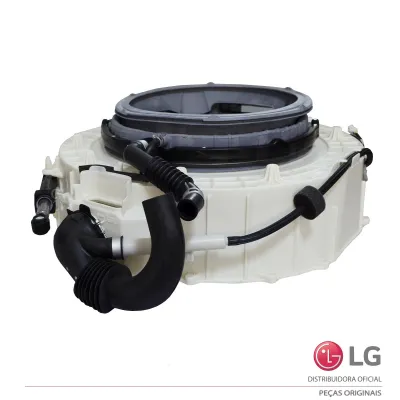 TAMBOR FRONTAL DO CESTO COMPLETO LAVA E SECA LG CV9011EC4 CV9011EC4A ACQ90597903 | ORIGINAL