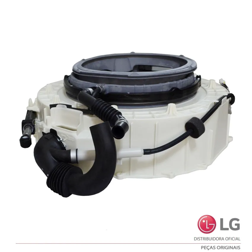 TAMBOR FRONTAL DO CESTO COMPLETO LAVA E SECA LG CV9011EC4 CV9011EC4A ACQ90597903 | ORIGINAL