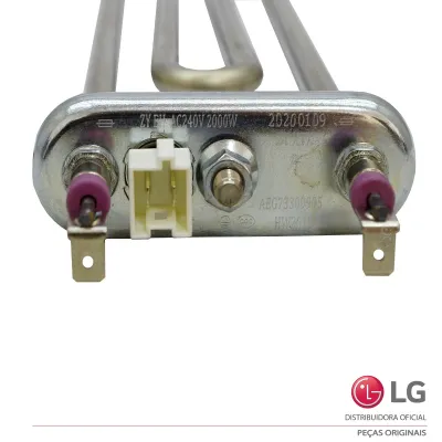 RESISTENCIA DE AQUECIMENTO COM TERMISTOR LAVA E SECA LG WD17SV2S6BA F0L2CRV2T 240V 2000W AEG73309905