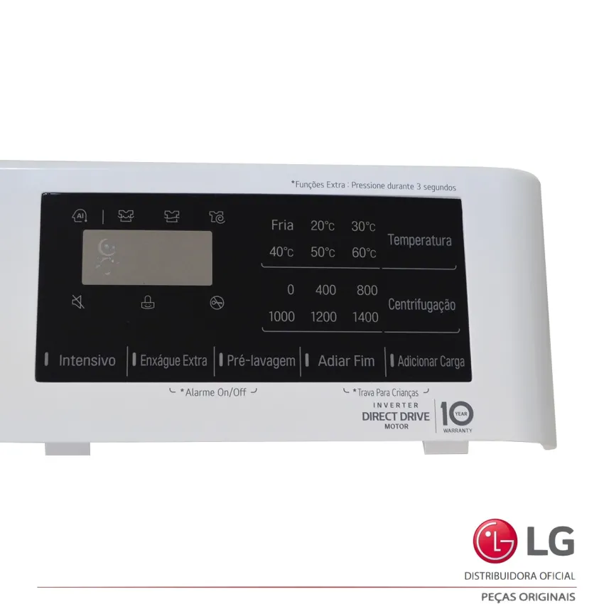 GABINETE PAINEL FRONTAL LG LAVA E SECA FV3011WG4 AGL30002469 - ORIGINAL